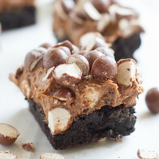 Double Malt Brownies - Recipe photo by taste and tell