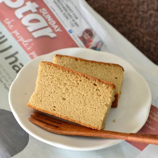 Coffee Castella Cake - Recipe photo by throughthekitchendoor