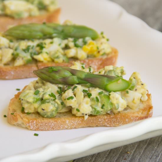 Asparagus Tartine - Recipe photo by therightrecipe