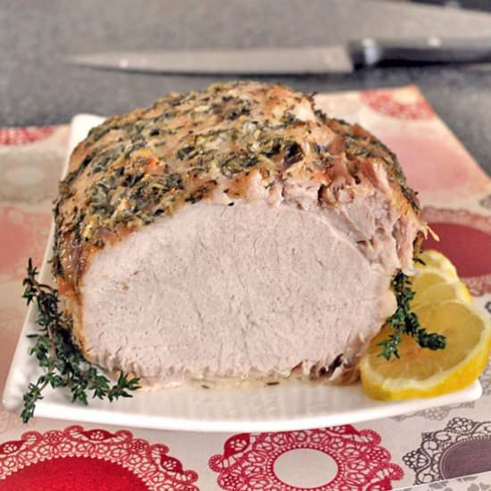 Pork Loin with Lemon, Garlic, Thyme - Recipe photo by alenatrs