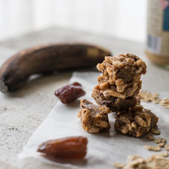 No-bake Nutty Banana Fudge Bites - Recipe photo by purehozho1