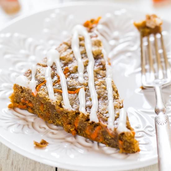 Soft Carrot Cake Bars w/ Glaze - Recipe photo by Averie