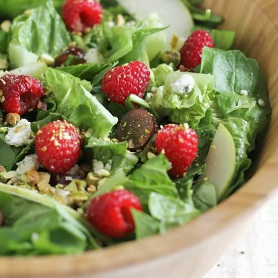 Red Raspberry Spinach Salad - Recipe photo by taste and tell
