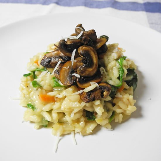 Mushroom and Rucola Risotto - Recipe photo by tilli.ruzmarin