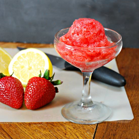 Strawberry Lemonade Granita - Recipe photo by Stephanickety