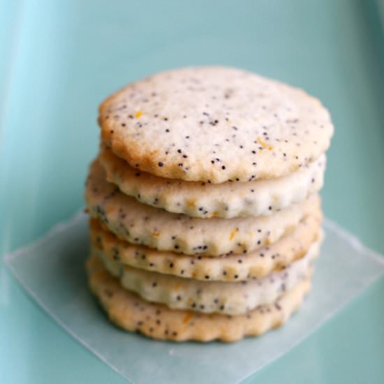 Lemon Poppy Seed Shortbread - Recipe photo by theprettybee