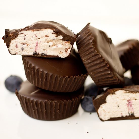 Blueberry Buttercream Cups - Recipe photo by KeepItSweet