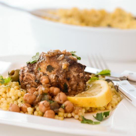 Moroccan Chicken & Saffron Couscous - Recipe photo by Diva Eats World