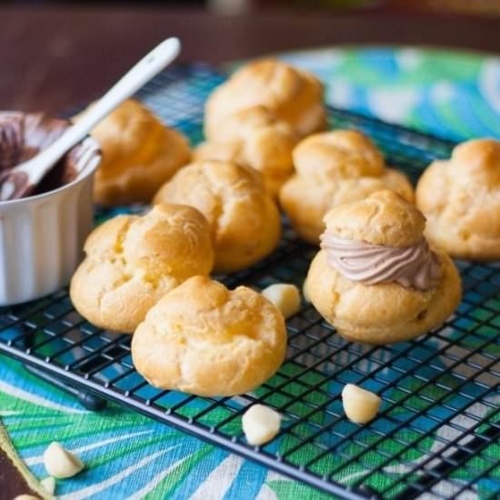 Nutella Cream Puffs - Recipe photo by jellib