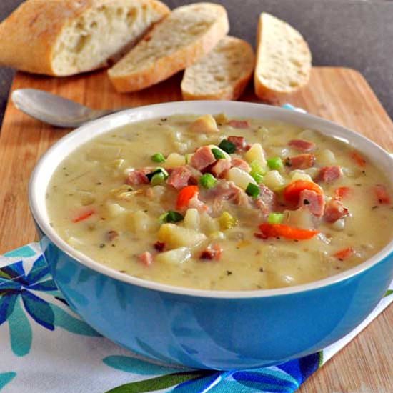 Ham and Potato Soup with Leeks - Recipe photo by alenatrs