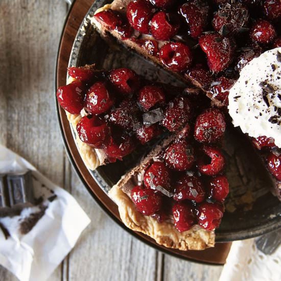 Chocolate Mascarpone Raspberry Pie - Recipe photo by kita roberts