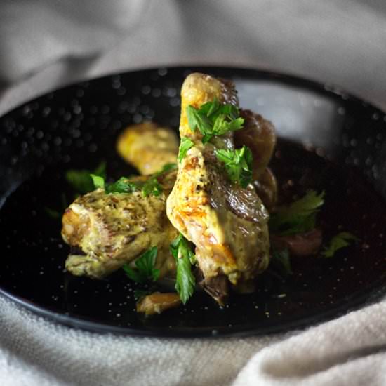 Spicy Baked Yoghurt Drumsticks - Recipe photo by thepinkdumpling