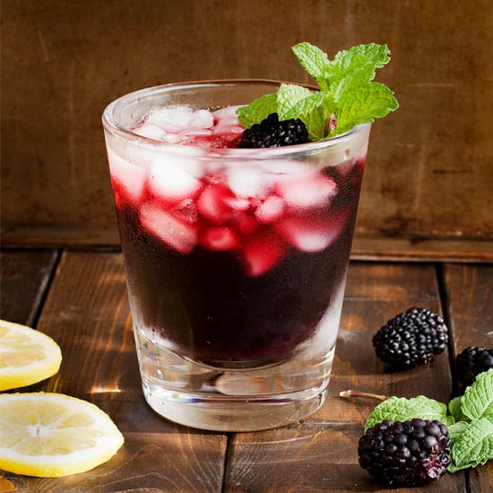 Blackberry Mint Sangria - Recipe photo by kimshealthyeats