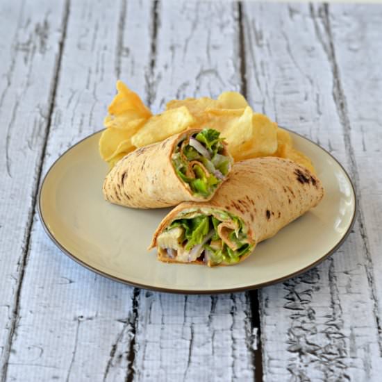 Chicken Caesar Hummus Wrap - Recipe photo by Hezzi-D