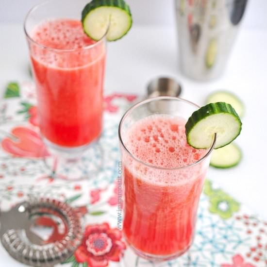 Watermelon Coconut Cucumber Chiller - Recipe photo by I Sugar Coat It