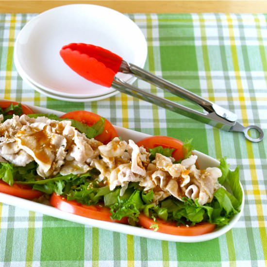 Shabu Shabu Salad w/ Wafu Dressing - Recipe photo by ochikeron
