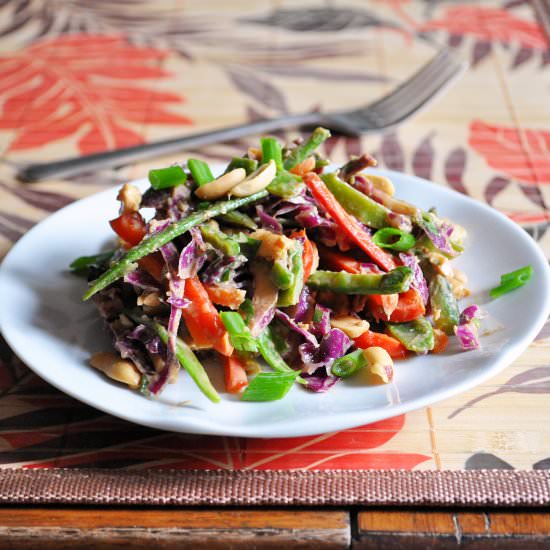 Thai Veggie Salad - Recipe photo by Little B Cooks