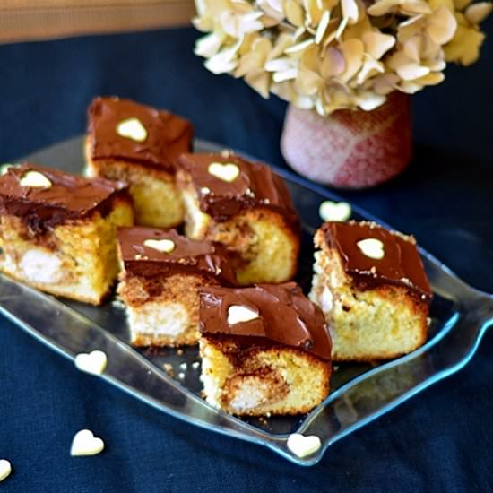 Coconut Chocolate Fudge Bars - Recipe photo by olgalina