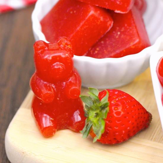DIY Fruit Snacks / Gummies - Recipe photo by dessertswithbenefits