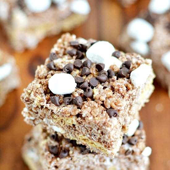 S'more Rice Krispies Treats - Recipe photo by apumpkinandaprincess