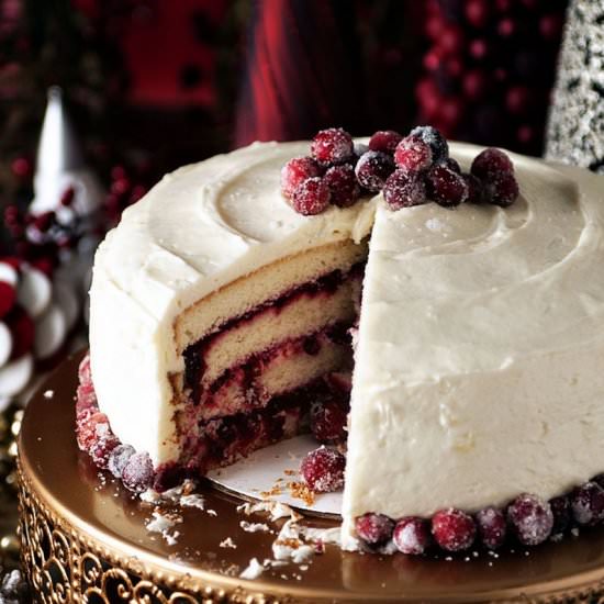 Cranberry Vanilla Bean Cake - Recipe photo by kita roberts