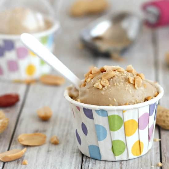 Banana Peanut Butter Ice Cream - Recipe photo by ChillyFrosting