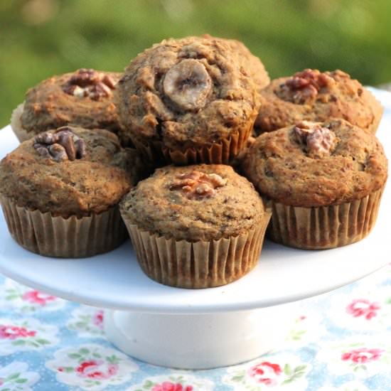 Vegan & Gluten Free Banana Muffins - Recipe photo by NaturallySassy