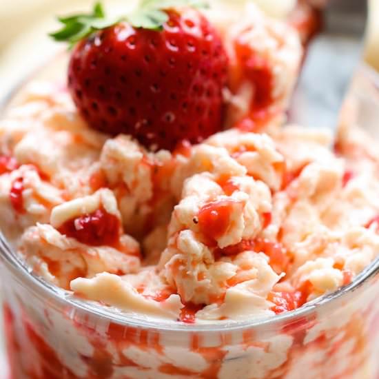 Whipped Strawberry Butter - Recipe photo by damndelicious