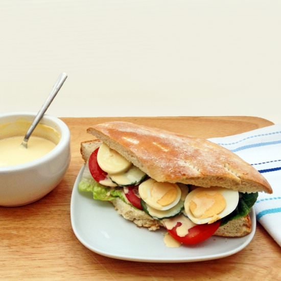 Homemade salad cream - Recipe photo by The Crispy Crouton