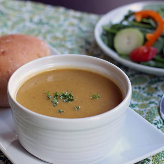 Velvety Vegetable Soup - Recipe photo by FishMama