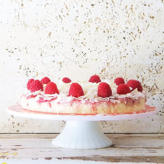 Coconut Raspberry Flan - Recipe photo by BakersRoyale