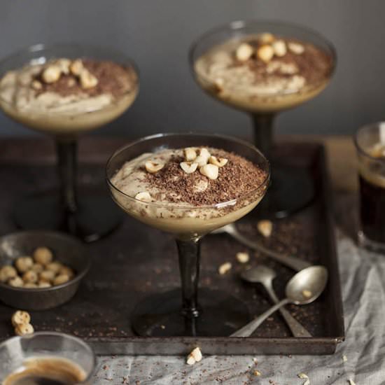 White choc and coffee mousse - Recipe photo by drizzleanddip