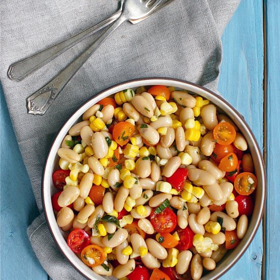 Cannellini Bean Salad - Recipe photo by Deliciously Declassified