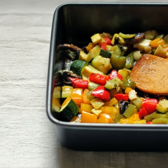 Roasted Vegetables - Recipe photo by melmaria