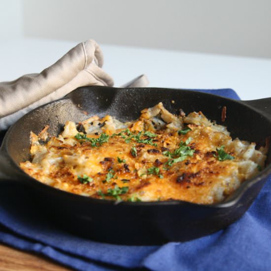 Crispy Cheesy Skillet Hash Brown - Recipe photo by thetastybite