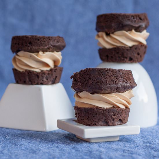Triple Chocolate Cupcake Sandwiches - Recipe photo by flourarrangements