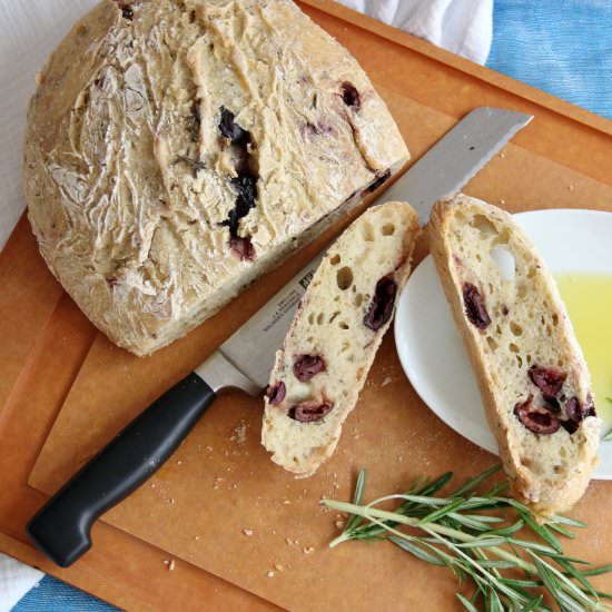 Artisan Olive & Herb Bread - Recipe photo by theseasonedtraveler