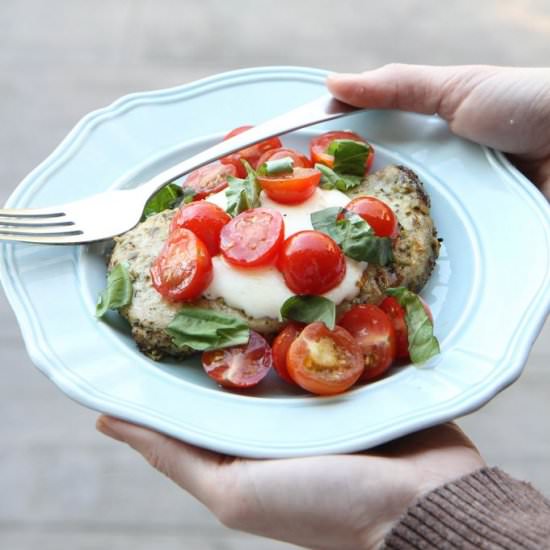 5-Ingredient Caprese Pork Chops - Recipe photo by momadvice