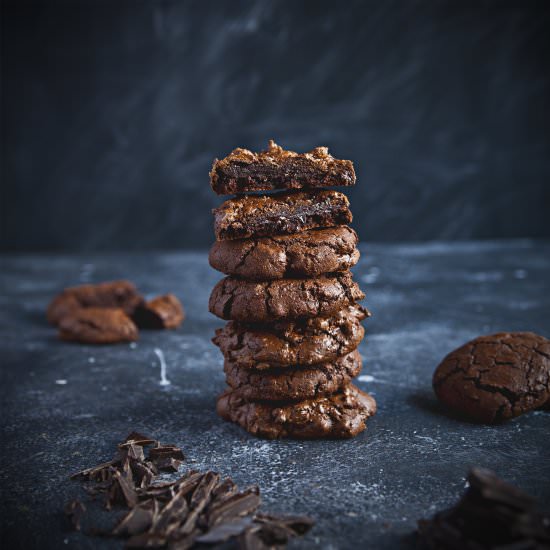 Intense chocolate cookies - Recipe photo by passthefood