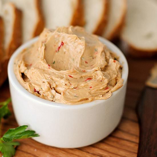 Roasted Red Pepper Compound Butter - Recipe photo by thatssomegoodcookin