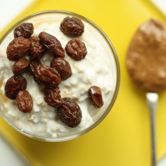 Overnight Oats & Earl Grey Raisins - Recipe photo by ScaredyCatKitchen