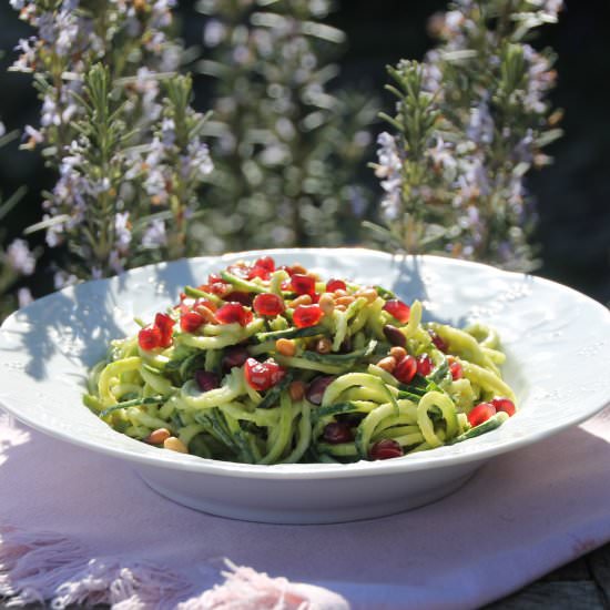 Raw Zuchinni Alfredo - Recipe photo by NaturallySassy