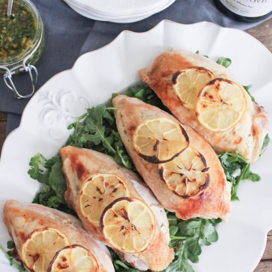Goat Cheese Stuffed Chicken Breasts - Recipe photo by domesticateme