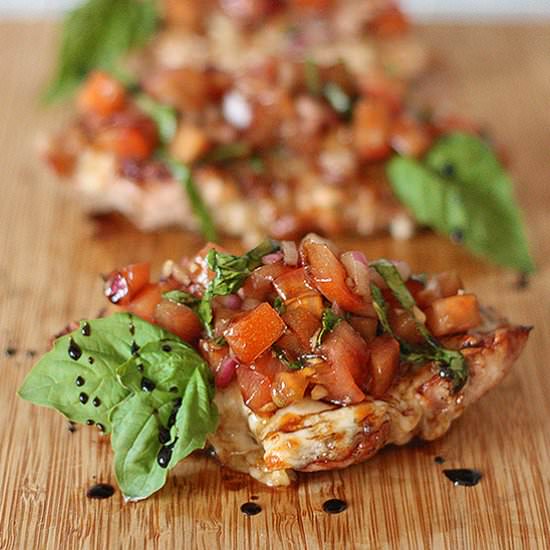 Brushetta Style BBQ Pork Chops - Recipe photo by kitchen_trials