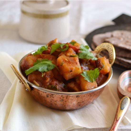 Potato & Tomato Curry - Recipe photo by Pavani
