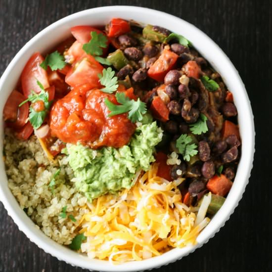 Black Bean Burrito Bowls - Recipe photo by tastesofjuniper
