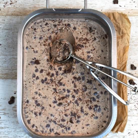 Homemade No-Churn Coffee Ice Cream - Recipe photo by italicana kitchen