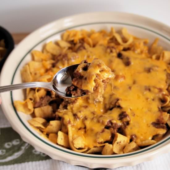 Cincinnati Chili Frito Pie - Recipe photo by Tramplingrose