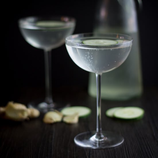 Cucumber Ginger Mocktail - Recipe photo by thestylistquo