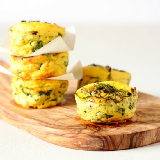 Baked Yogurt and Spinach Frittatas - Recipe photo by recipesfromapantry